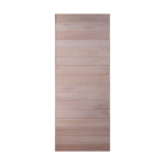 Horizontal Groove Solid Slatted Door