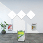 600 x 600 Polished Porcelain Ivory Tile Combo